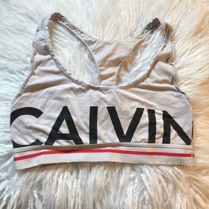 calvin klein racerback bra